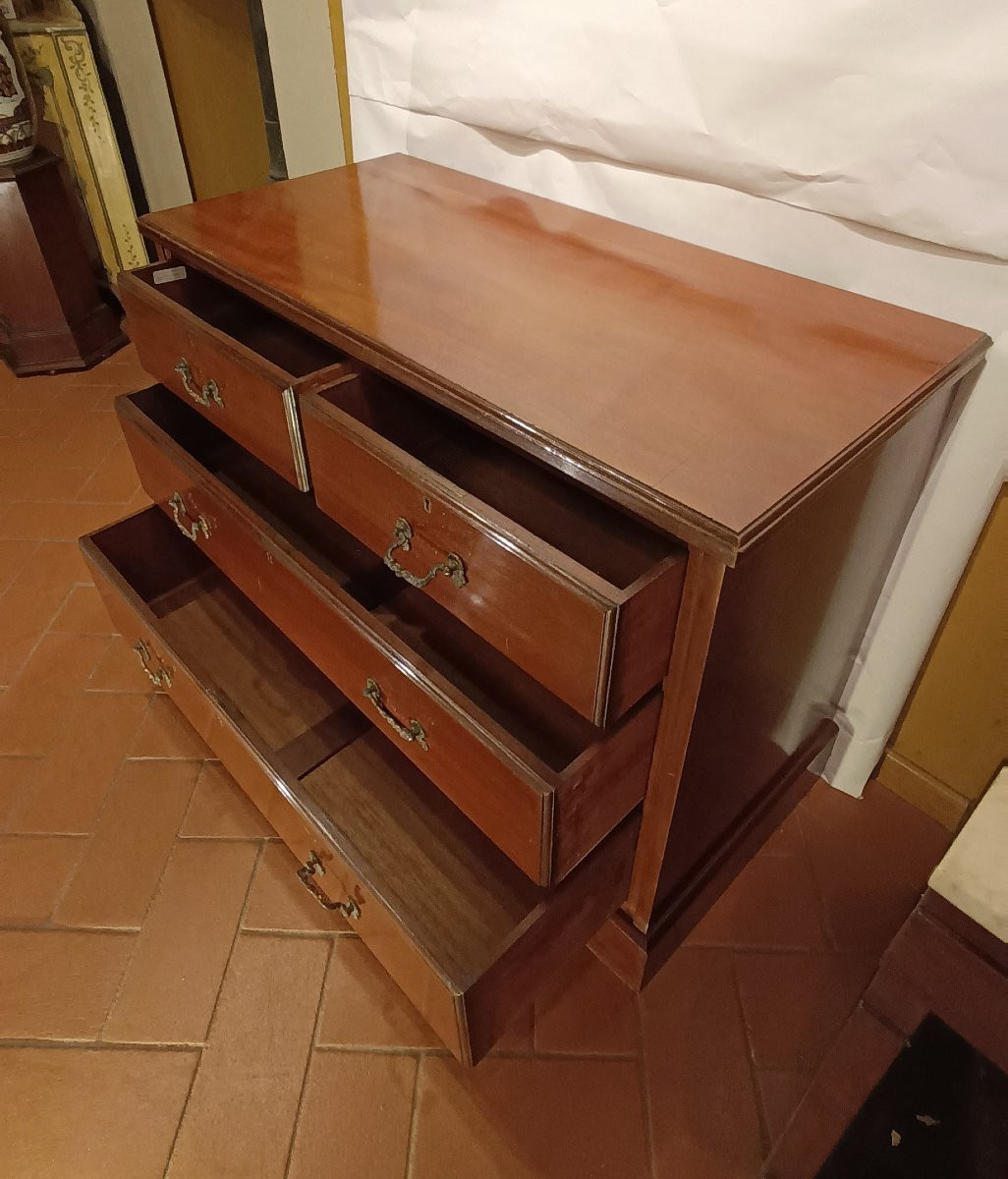 CASSETTONE IN MOGANO SECONDA META' XIX SECOLO-photo-3