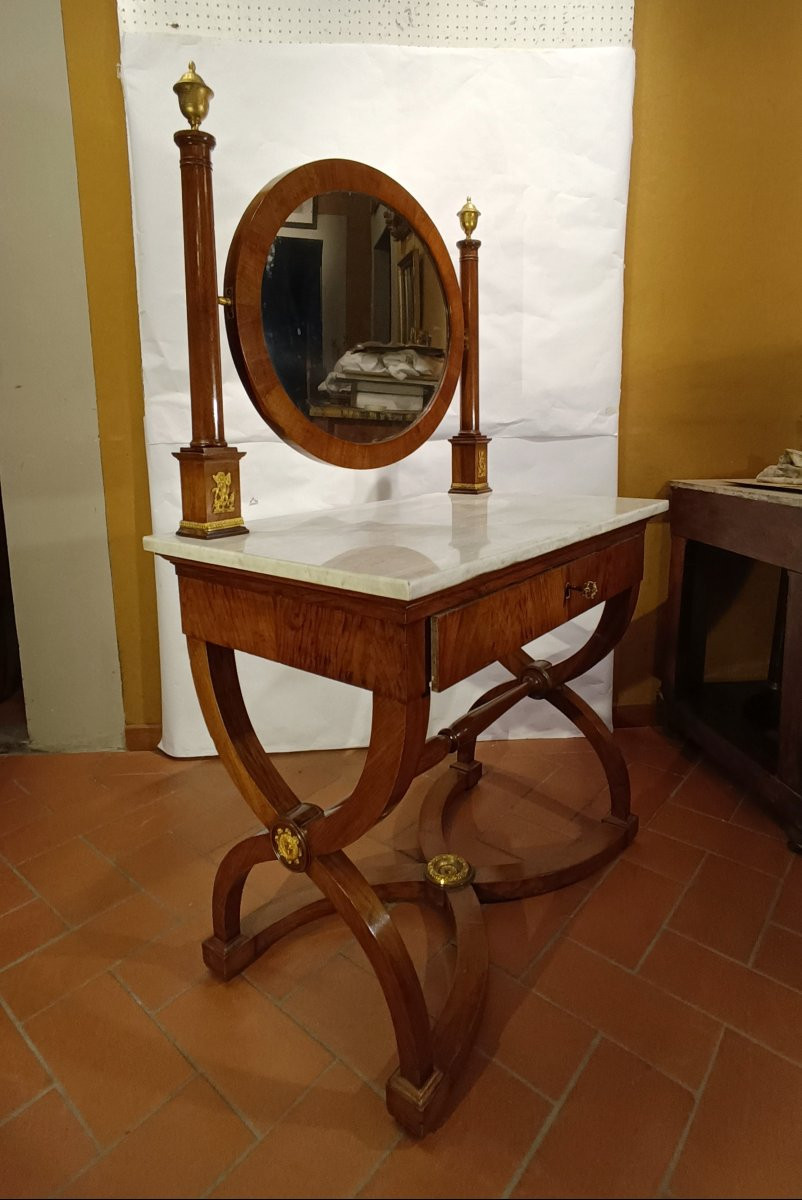 TOILETTE IMPERO IN NOCE E CILIEGIO PRIMO XIX SECOLO-photo-3