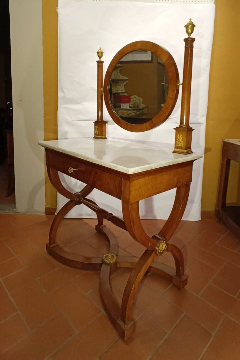 TOILETTE IMPERO IN NOCE E CILIEGIO PRIMO XIX SECOLO-photo-2