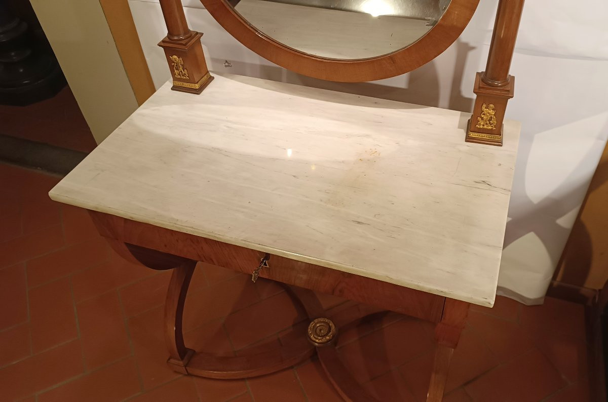 TOILETTE IMPERO IN NOCE E CILIEGIO PRIMO XIX SECOLO-photo-3