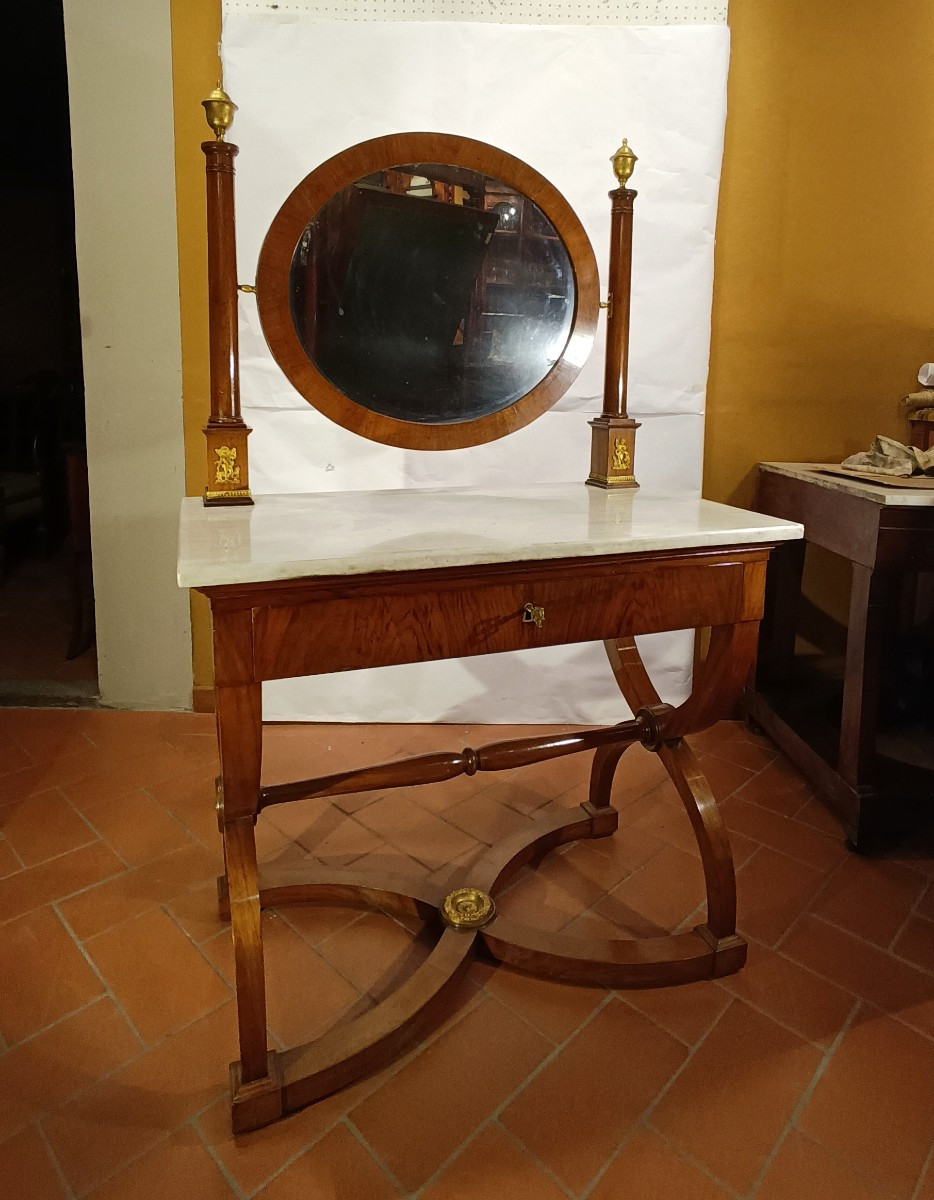 TOILETTE IMPERO IN NOCE E CILIEGIO PRIMO XIX SECOLO