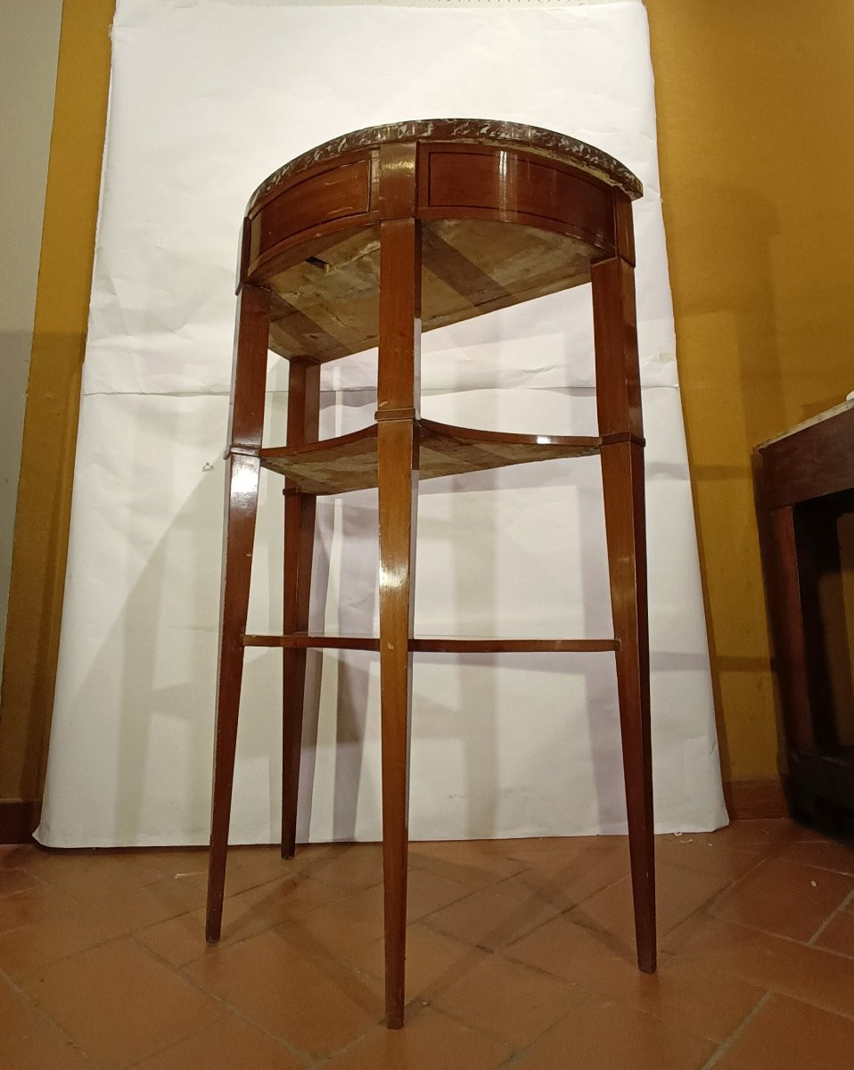 CONSOLLE CON PIANO IN MARMO PRIMO XIX SECOLO -photo-1