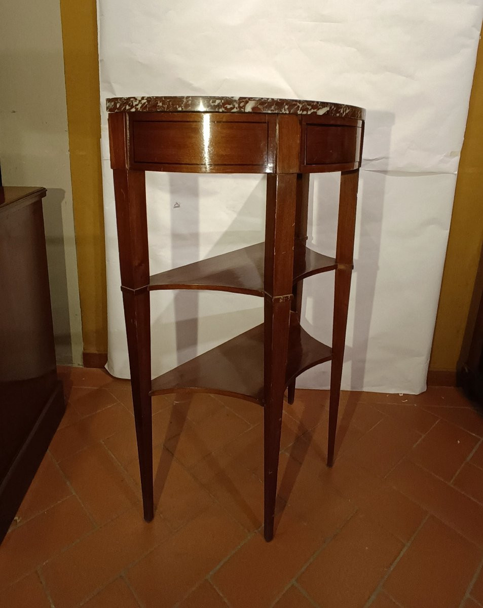 CONSOLLE CON PIANO IN MARMO PRIMO XIX SECOLO -photo-3