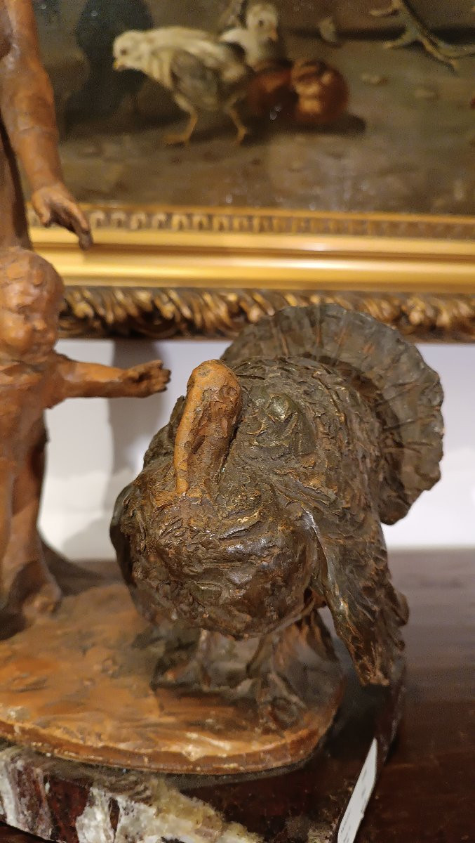 SCULTURA IN TERRACOTTA "SULL'AIA" DI PASSANI ANNI '30-photo-1