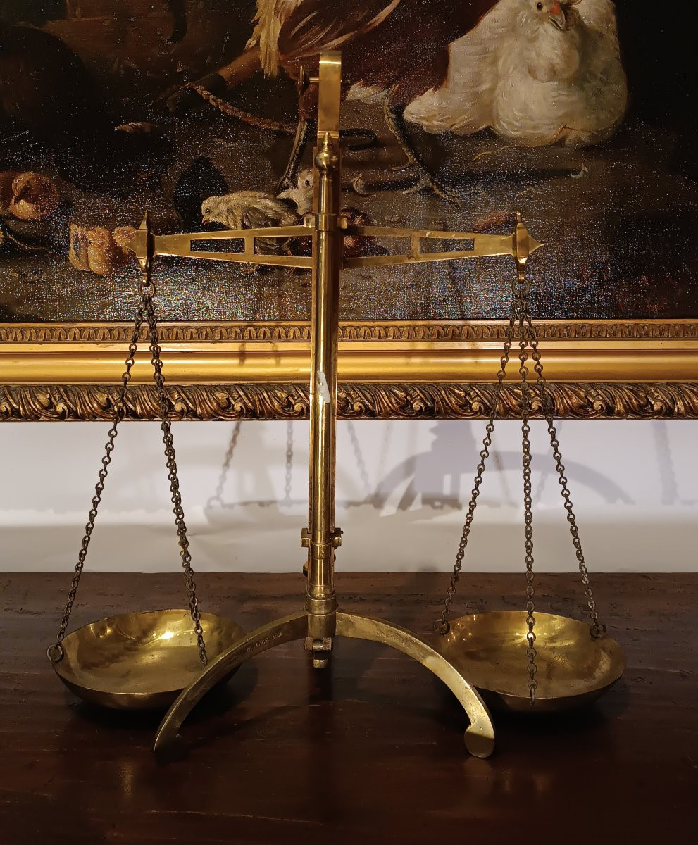 BILANCIA DA ORAFO INGLESE SECONDA META' XIX SECOLO -photo-3