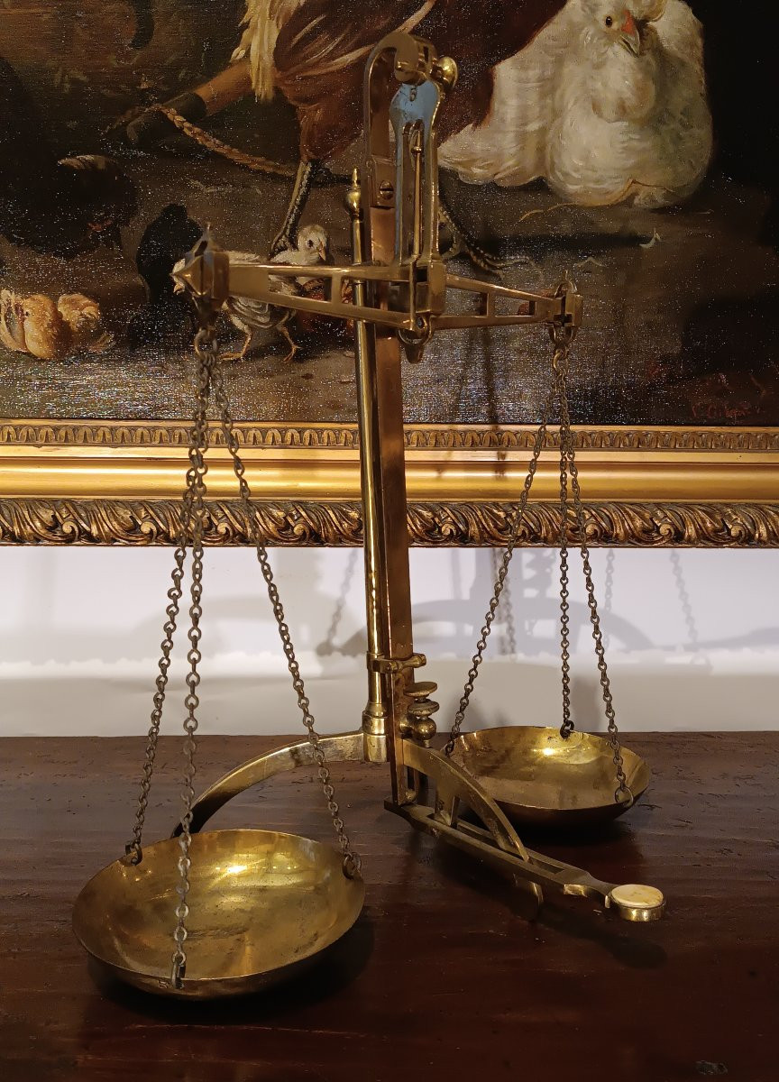 BILANCIA DA ORAFO INGLESE SECONDA META' XIX SECOLO -photo-4