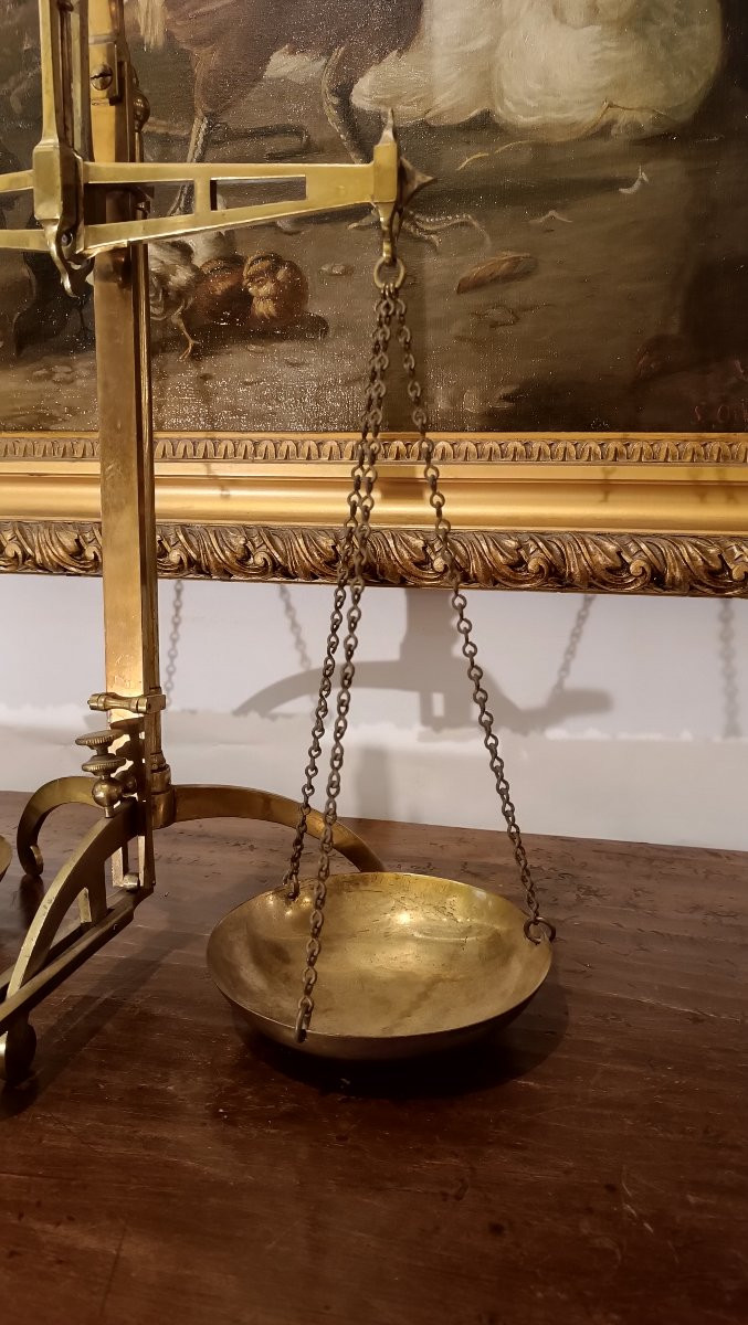 BILANCIA DA ORAFO INGLESE SECONDA META' XIX SECOLO -photo-1