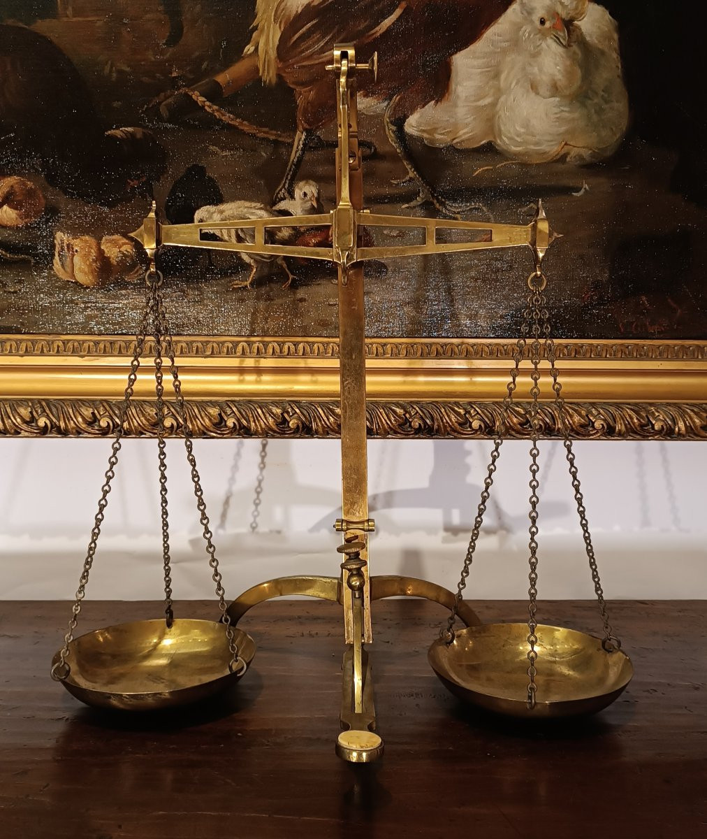 BILANCIA DA ORAFO INGLESE SECONDA META' XIX SECOLO -photo-5