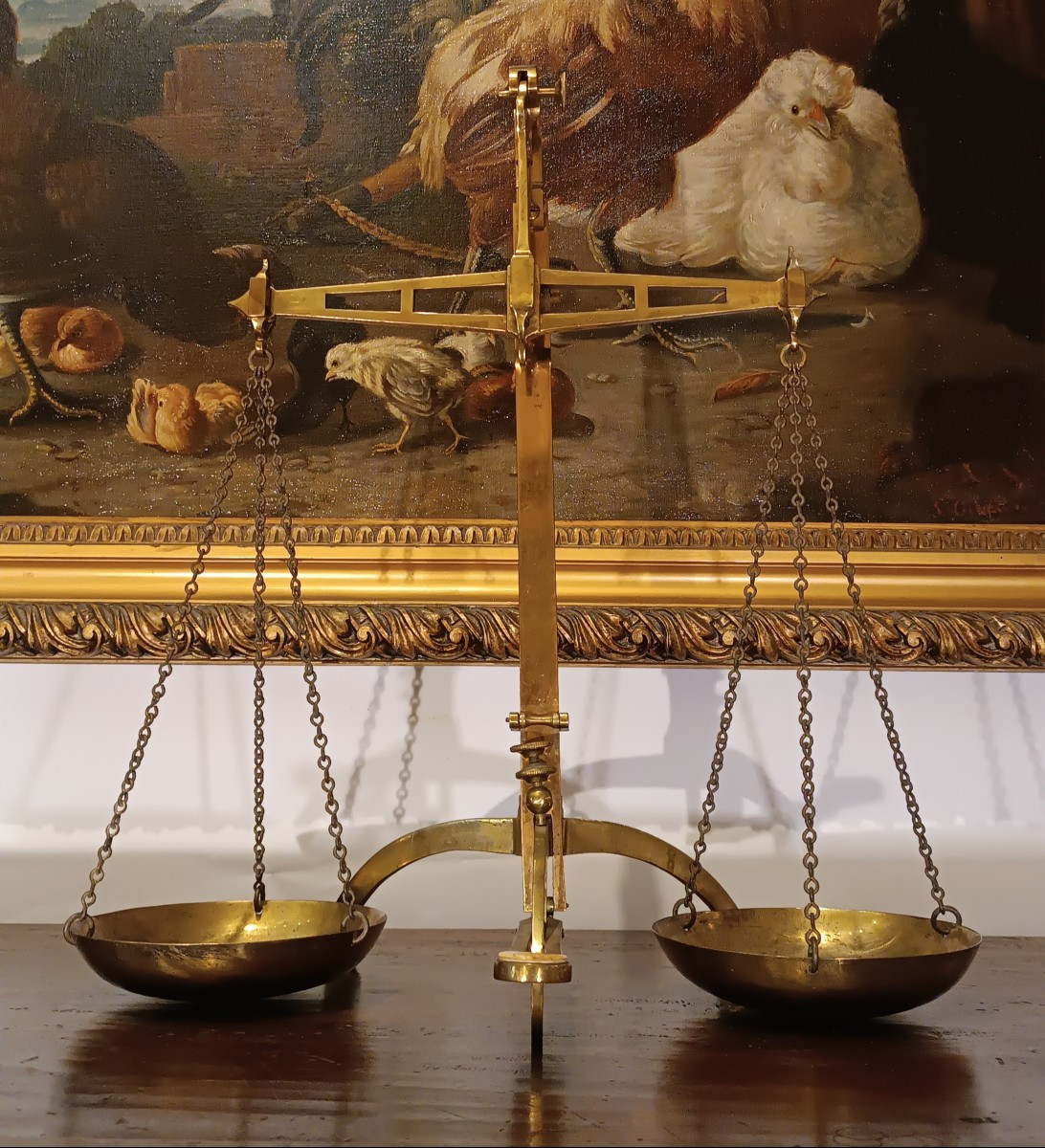 BILANCIA DA ORAFO INGLESE SECONDA META' XIX SECOLO 