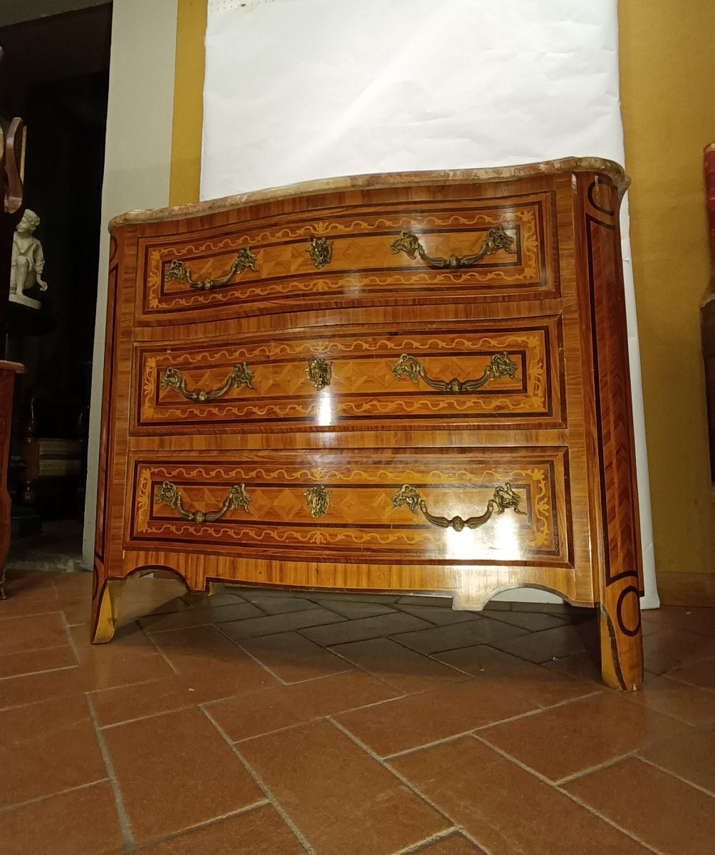 CASSETTONE CON PIANO IN MARMO ROSA INIZI XX SECOLO -photo-1