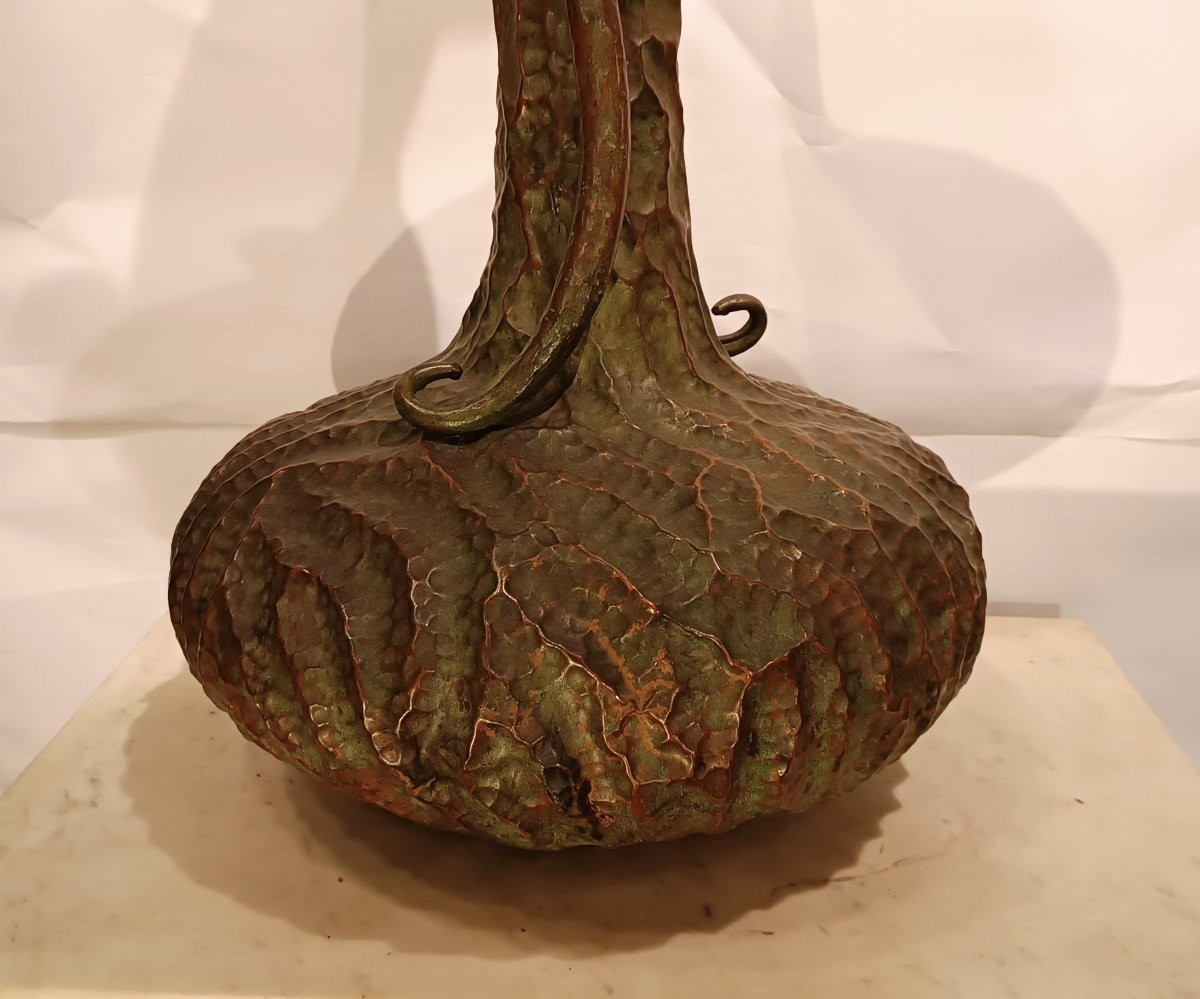 VASO IN RAME LIBERTY INIZIO XX SECOLO-photo-3