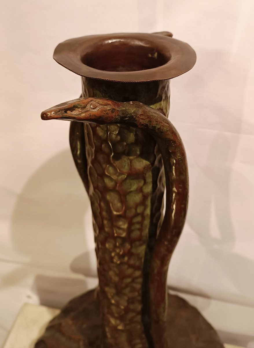 VASO IN RAME LIBERTY INIZIO XX SECOLO-photo-4