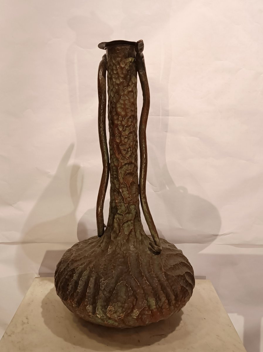 VASO IN RAME LIBERTY INIZIO XX SECOLO-photo-2