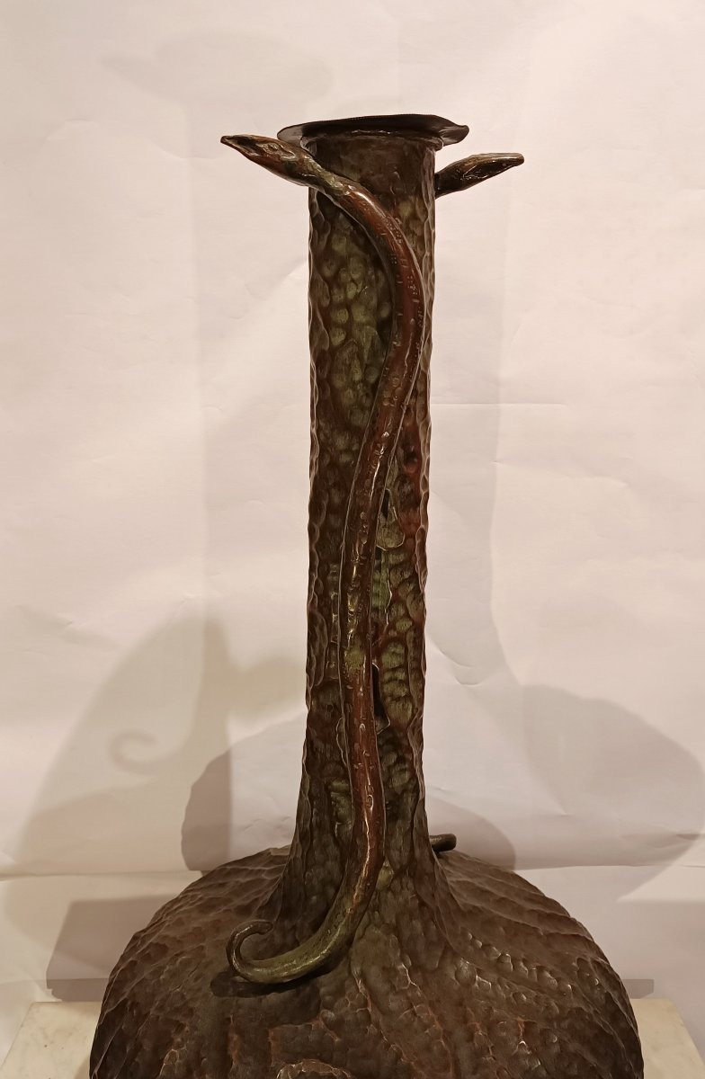 VASO IN RAME LIBERTY INIZIO XX SECOLO-photo-4