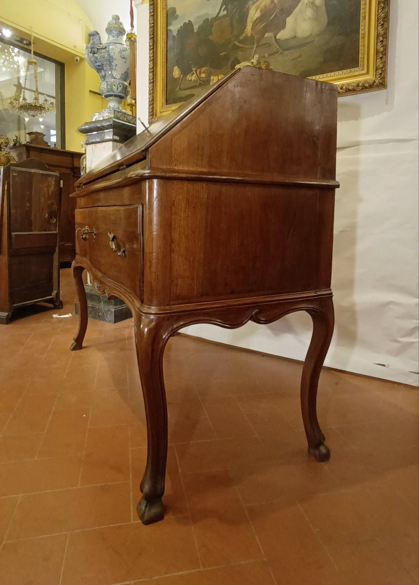 RIBALTA PARMIGIANA LUIGI XV IN NOCE META' XVIII SECOLO-photo-2