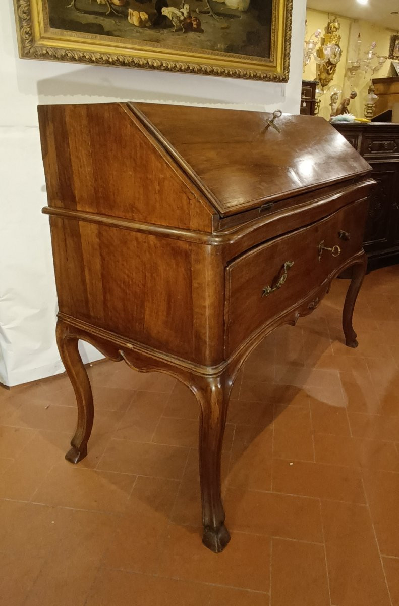 RIBALTA PARMIGIANA LUIGI XV IN NOCE META' XVIII SECOLO-photo-3