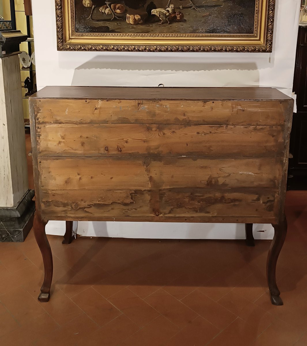 RIBALTA PARMIGIANA LUIGI XV IN NOCE META' XVIII SECOLO-photo-4