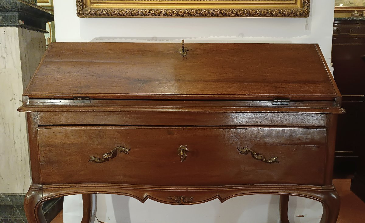 RIBALTA PARMIGIANA LUIGI XV IN NOCE META' XVIII SECOLO-photo-4