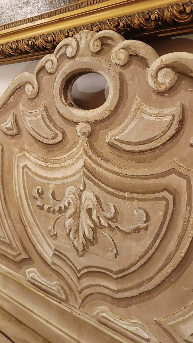 PANCA IN NOCE LACCATO PRIMI XIX SECOLO -photo-3