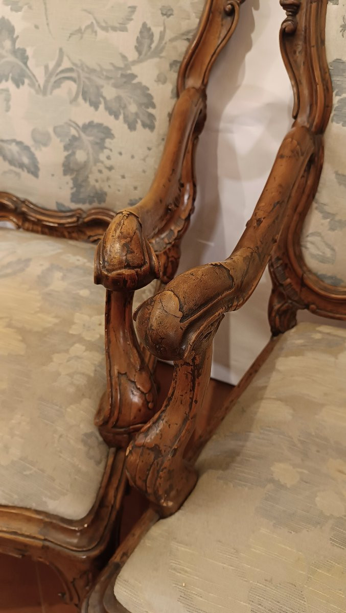 QUATTRO POLTRONE CA' REZZONICO META' XVIII SECOLO-photo-1