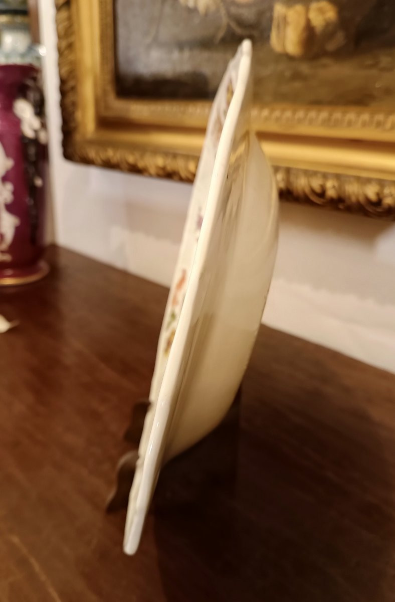 PIATTO VASSOIO IN PORCELLANA VIENNA XVIII SECOLO -photo-3