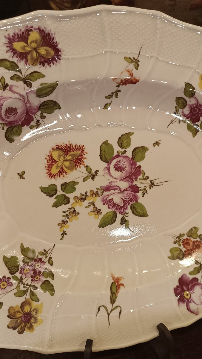 PIATTO VASSOIO IN PORCELLANA VIENNA XVIII SECOLO -photo-4