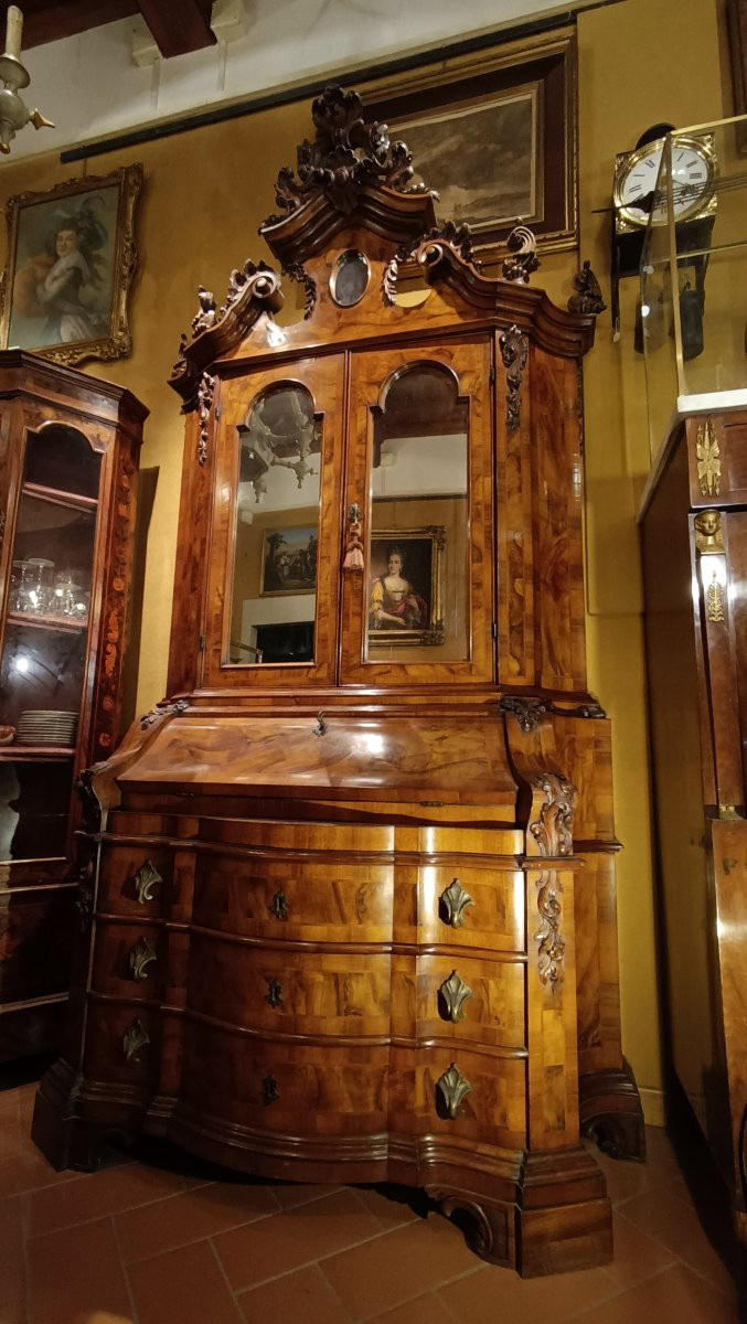 TRUMEAU VENEZIANO INTARSIATO PRIMO XX SECOLO-photo-2