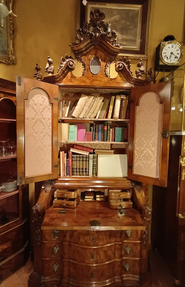 TRUMEAU VENEZIANO INTARSIATO PRIMO XX SECOLO-photo-4