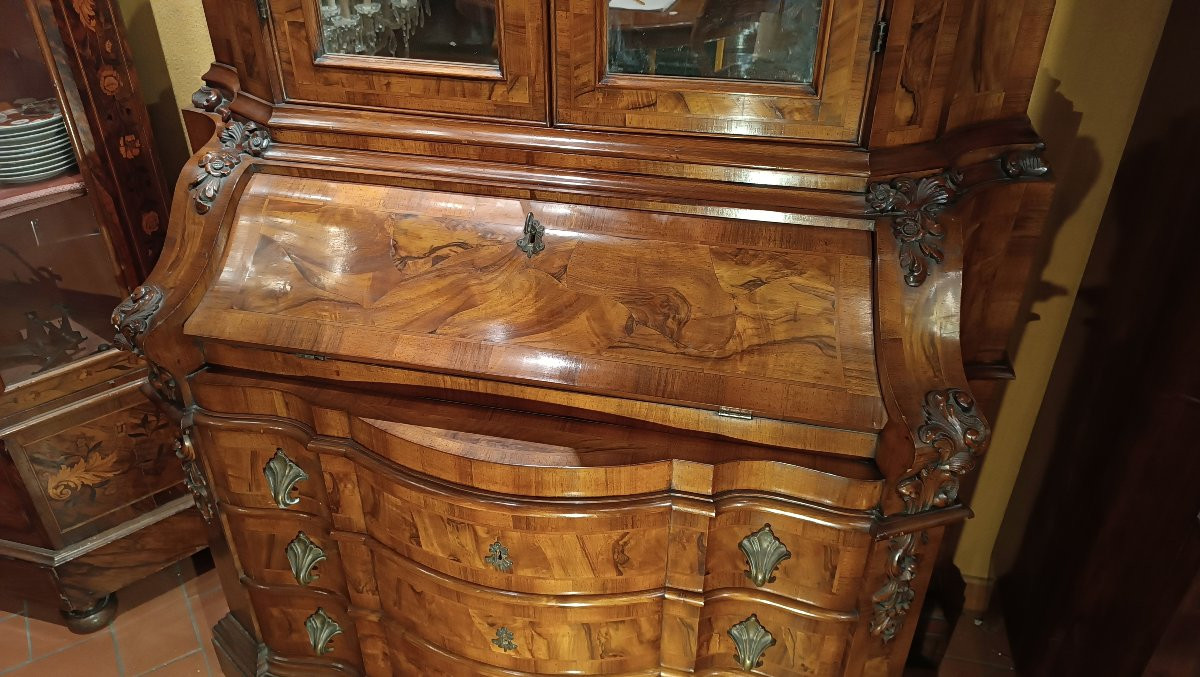 TRUMEAU VENEZIANO INTARSIATO PRIMO XX SECOLO-photo-4