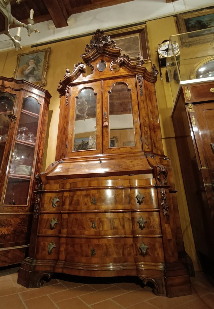 TRUMEAU VENEZIANO INTARSIATO PRIMO XX SECOLO-photo-5