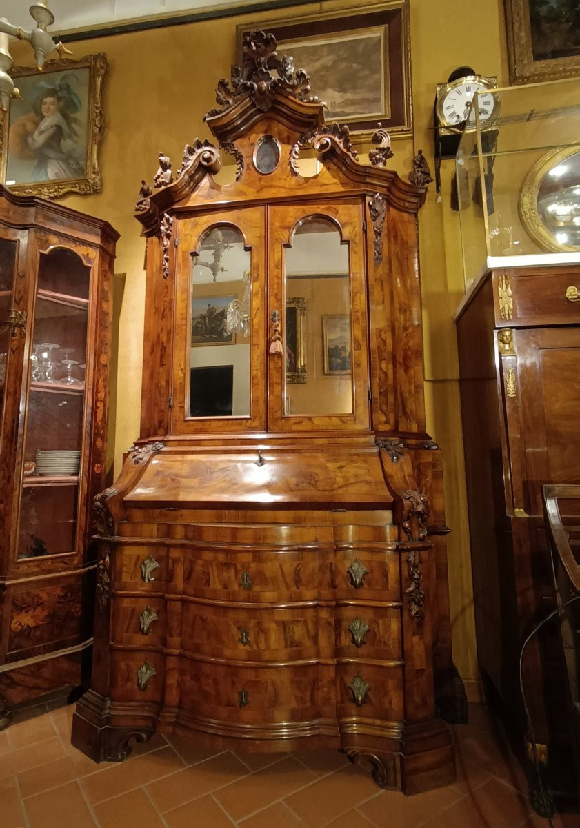 TRUMEAU VENEZIANO INTARSIATO PRIMO XX SECOLO-photo-6