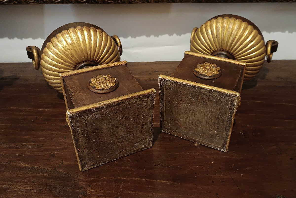 COPPIA DI PERETTONI IN NOCE DIPINTO SECONDA META' XIX SECOLO-photo-6