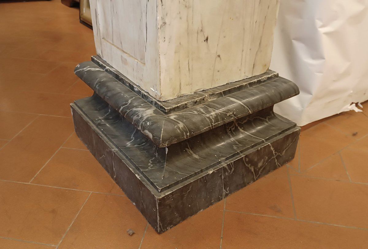 COLONNA IN MARMO IMPERO PRIMO XIX SECOLO -photo-2