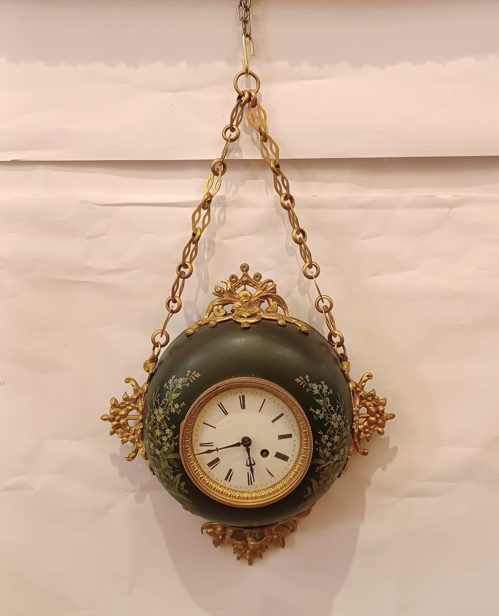 OROLOGIO CON CATENA SECONDA META' XIX SECOLO