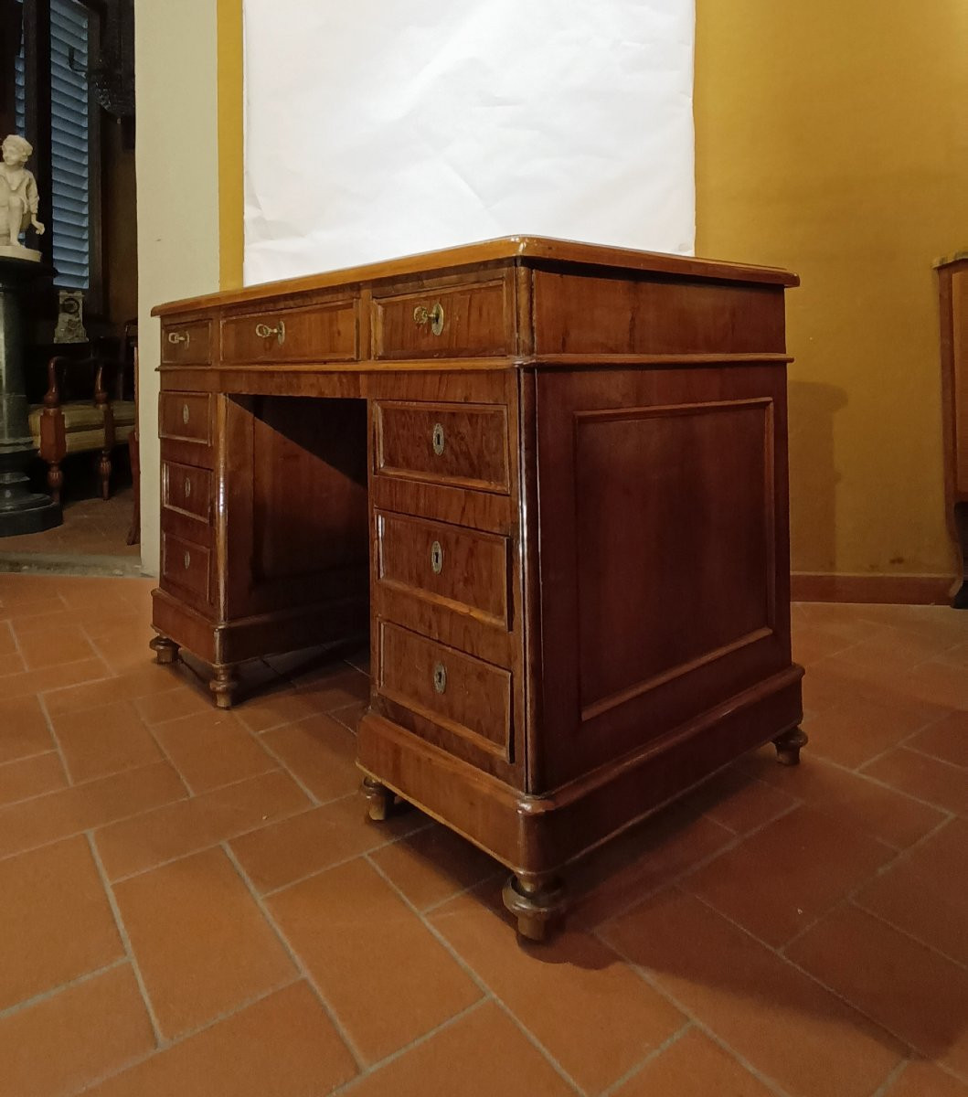 SCRITTOIO IN NOCE SECONDA META' XIX SECOLO-photo-2