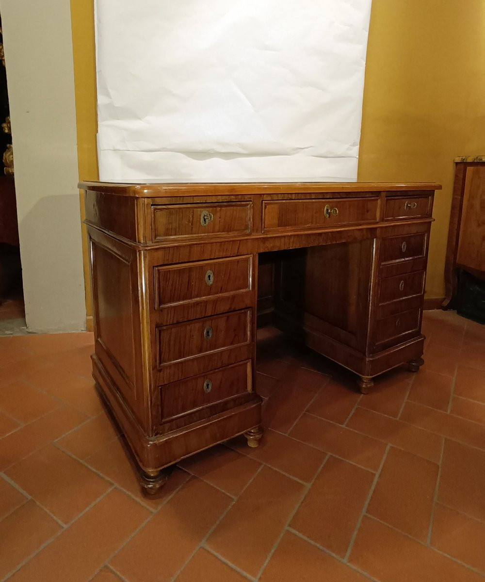 SCRITTOIO IN NOCE SECONDA META' XIX SECOLO-photo-3