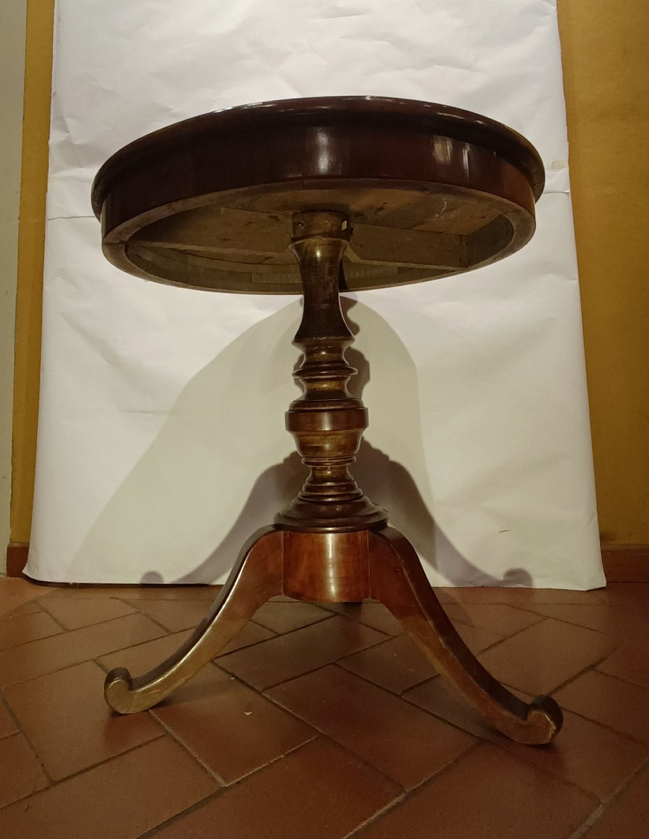 TAVOLO LASTRONATO IN CILIEGIO META' XIX SECOLO -photo-3