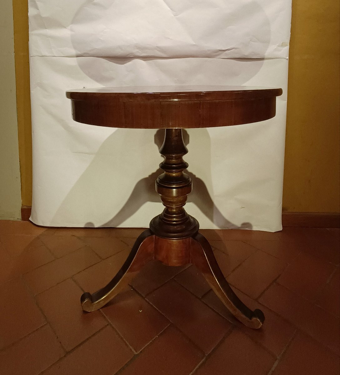 TAVOLO LASTRONATO IN CILIEGIO META' XIX SECOLO -photo-4