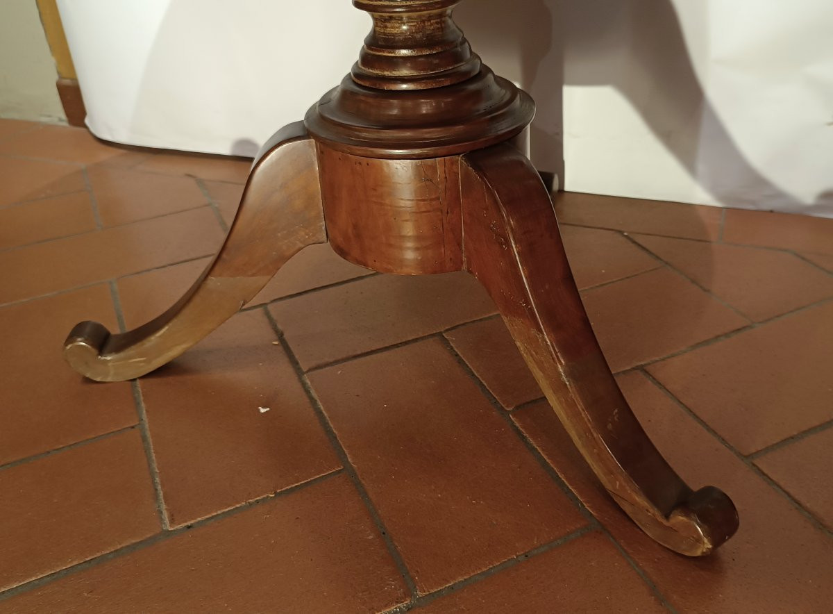 TAVOLO LASTRONATO IN CILIEGIO META' XIX SECOLO -photo-3