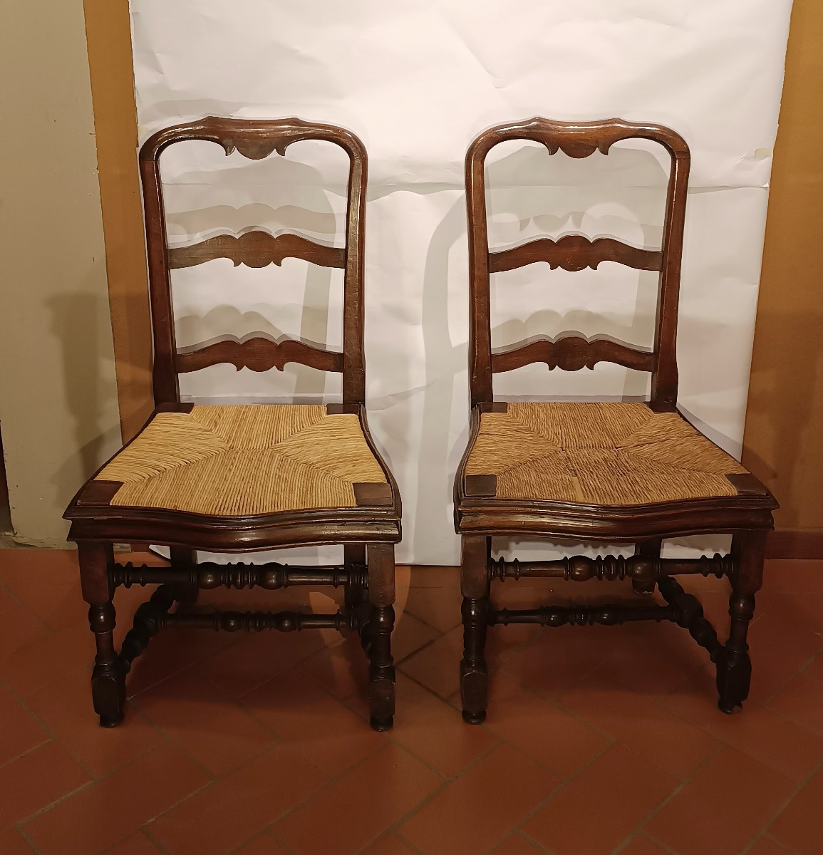 COPPIA DI SEDIE LUIGI XIV PRIMA META' XVIII SECOLO