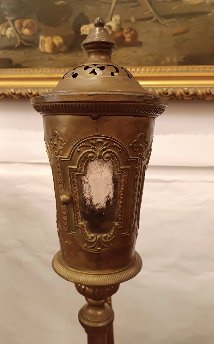 COPPIA DI LANTERNE DA PROCESSIONE META' XIX SECOLO-photo-8