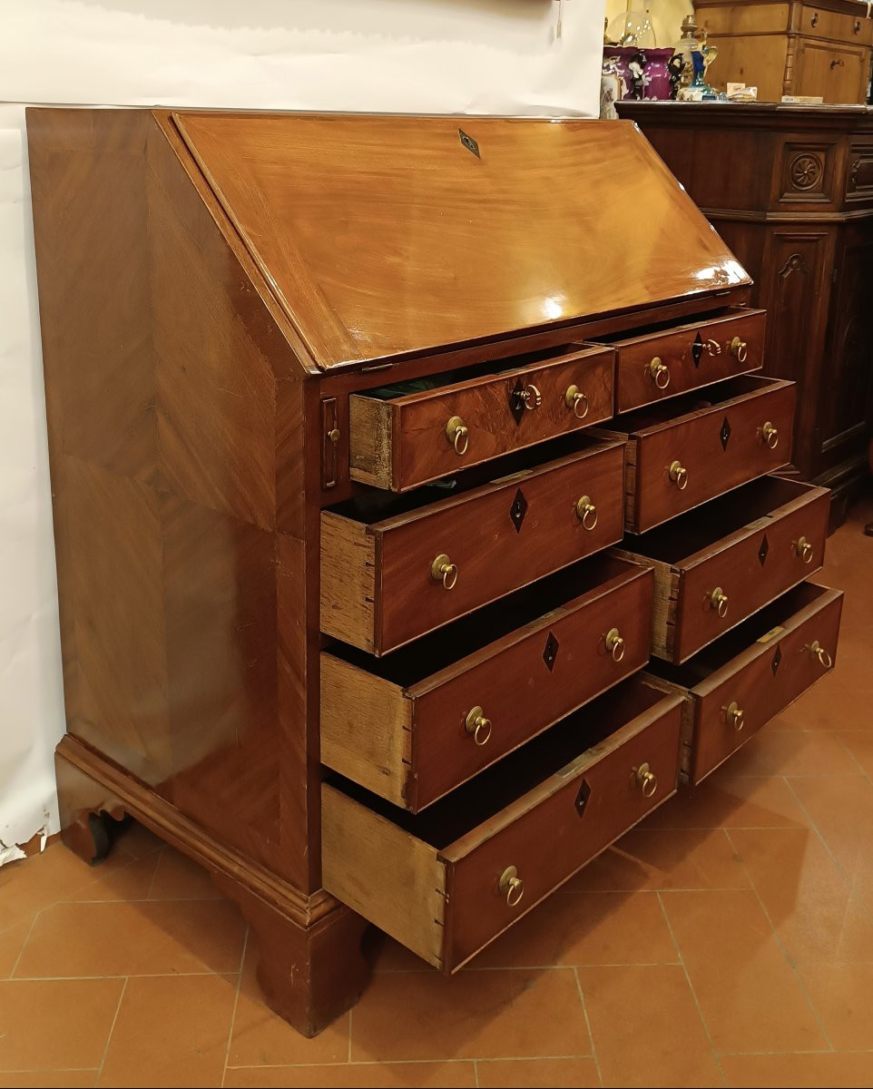 RIBALTA IN MOGANO VITTORIANA META' XIX SECOLO -photo-1