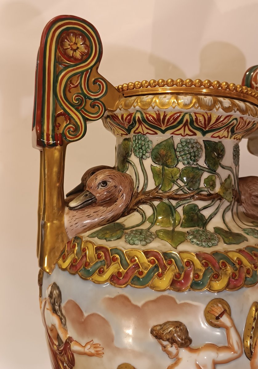 VASO GINORI CAPODIMONTE SECONDA META' XIX SECOLO -photo-3