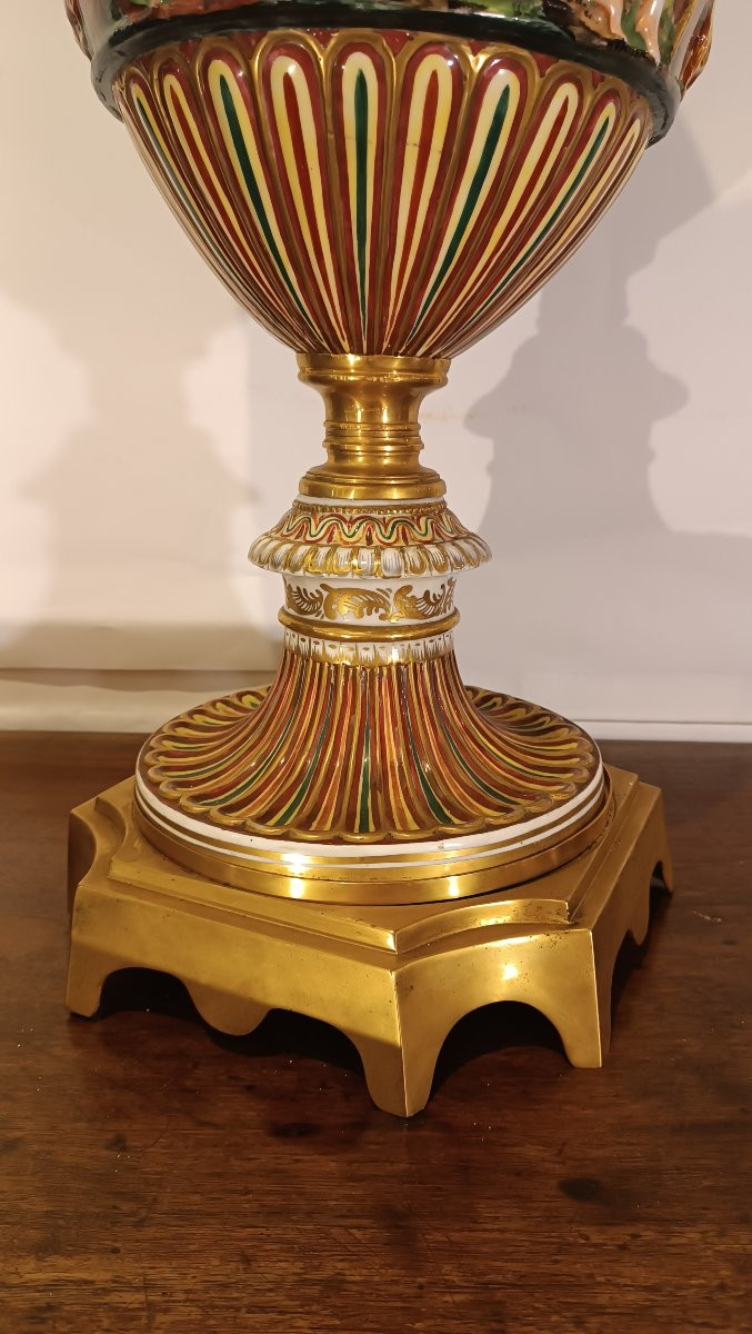 VASO GINORI CAPODIMONTE SECONDA META' XIX SECOLO -photo-4