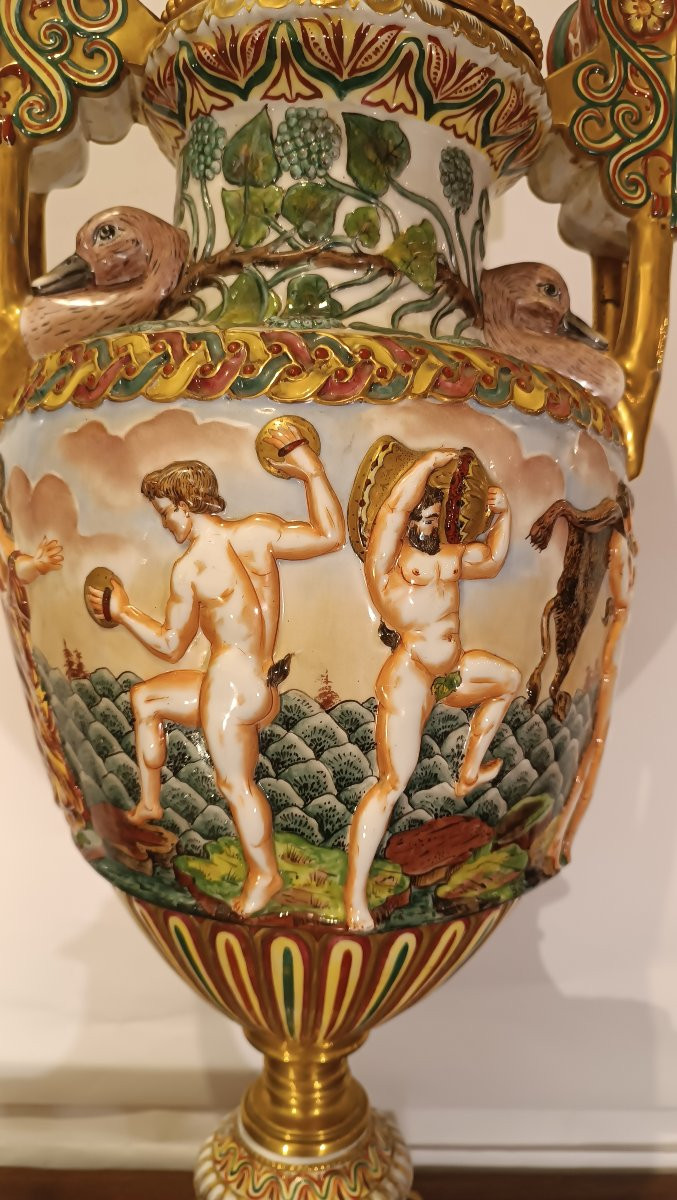 VASO GINORI CAPODIMONTE SECONDA META' XIX SECOLO -photo-7