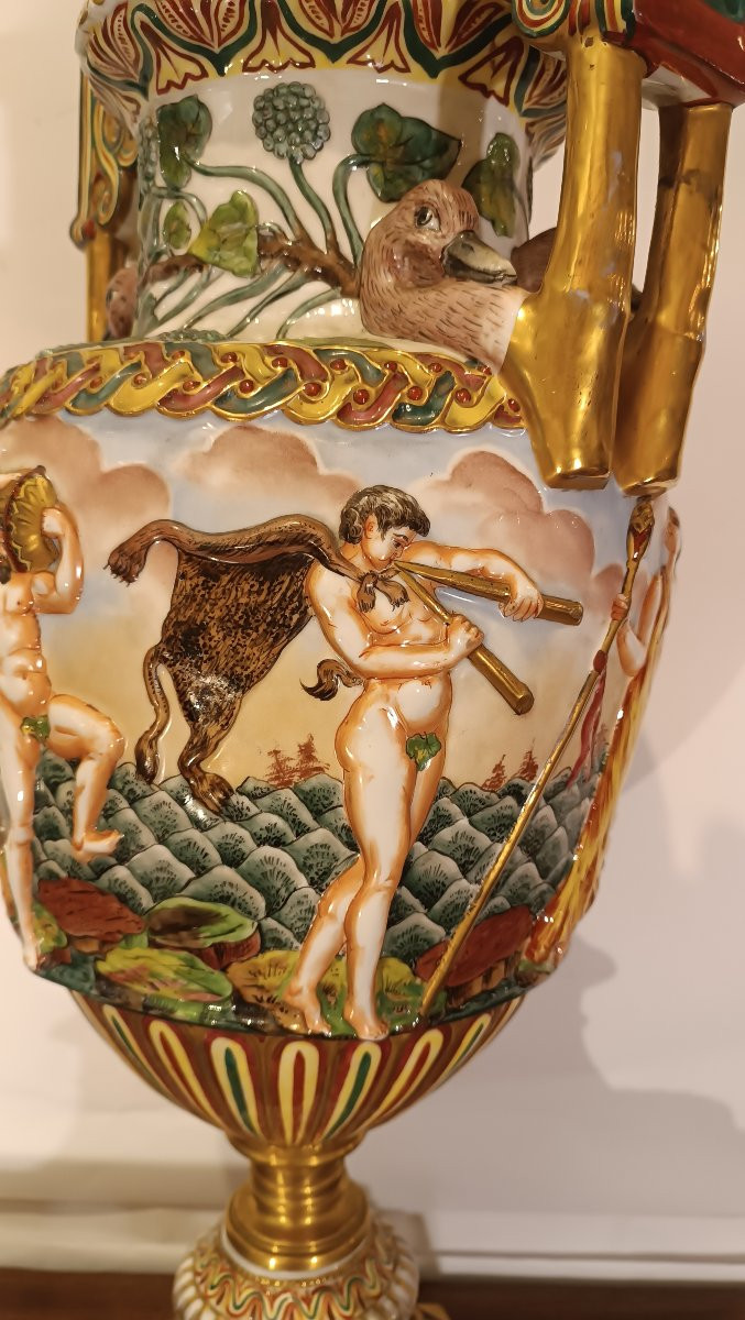 VASO GINORI CAPODIMONTE SECONDA META' XIX SECOLO -photo-8
