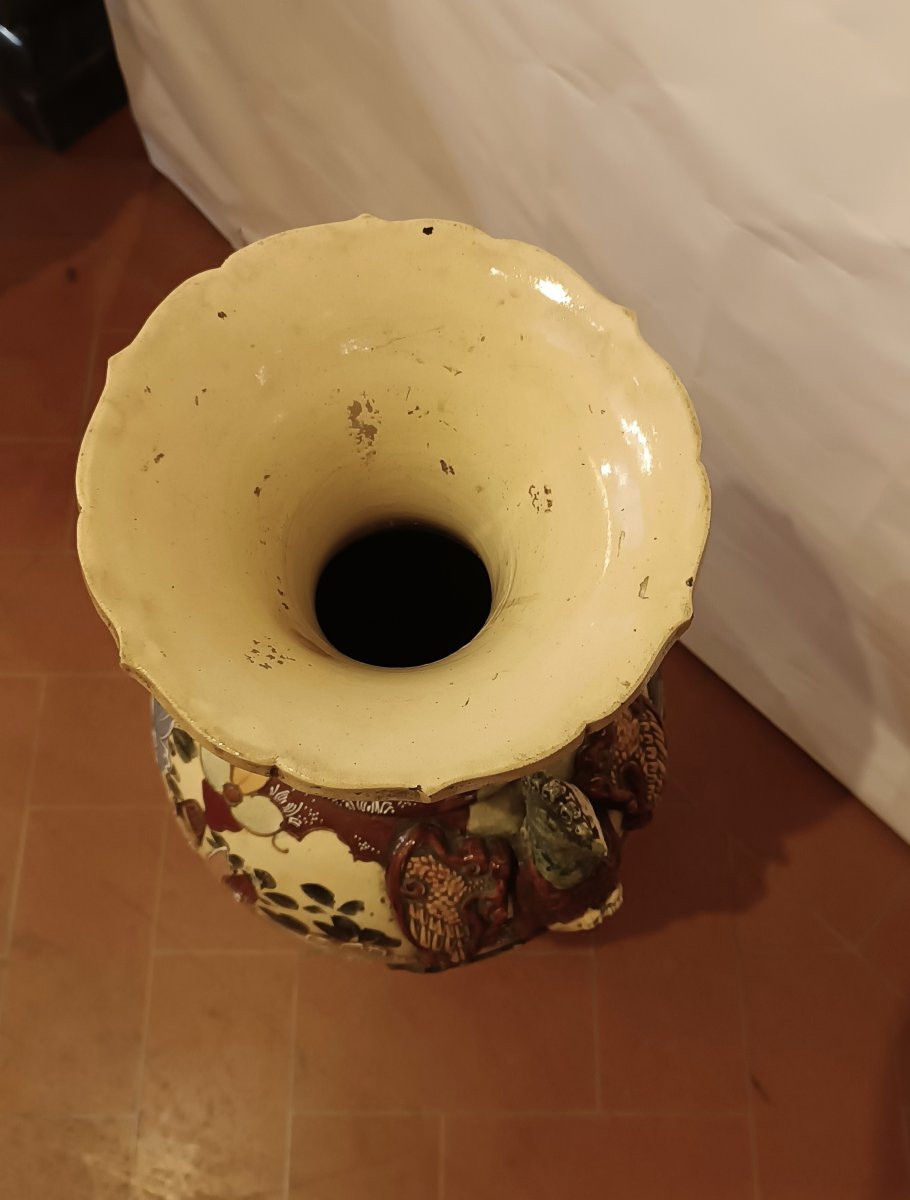 GRANDE VASO SATSUMA GIAPPONESE FINE XIX SECOLO-photo-2