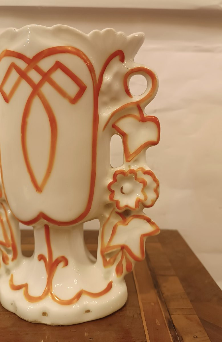 COPPIA DI VASI IN PORCELLANA META' XIX SECOLO-photo-4