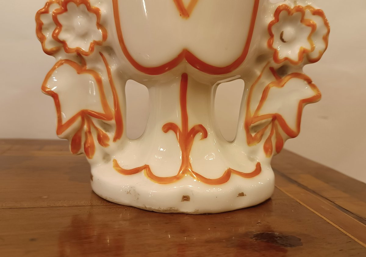 COPPIA DI VASI IN PORCELLANA META' XIX SECOLO-photo-1