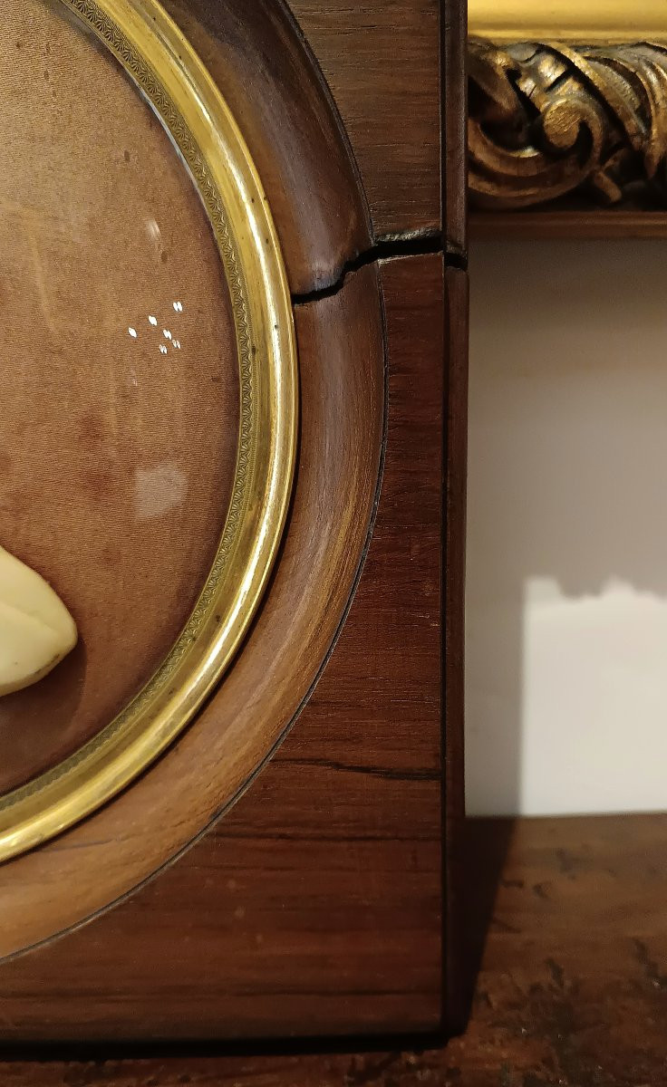 RITRATTO MASCHILE IN CERA DI G. GRITTI META' XIX SECOLO -photo-2